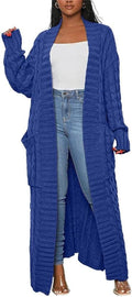 Long Sweaters for Women Open Front Cardigan with Pockets