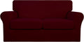 3 Piece Soft Stretch Couch Cover Set for Pets and Dogs Easy Care
