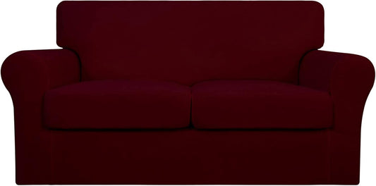 Easy-Going 3 Pieces Stretch Soft Couch Cover for Dogs and Pets