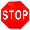 Stop Sign 24 x 24 in Reflective Aluminum - Weatherproof Safety