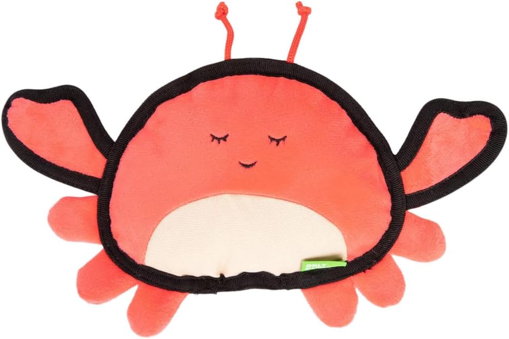 Clara The Crab Plush Dog Toy | Durable & Squeaky Fun!