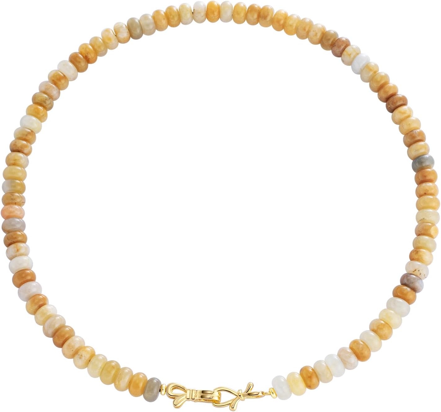 Rainbow Colorful Gemstone Beaded Choker Necklace for Women