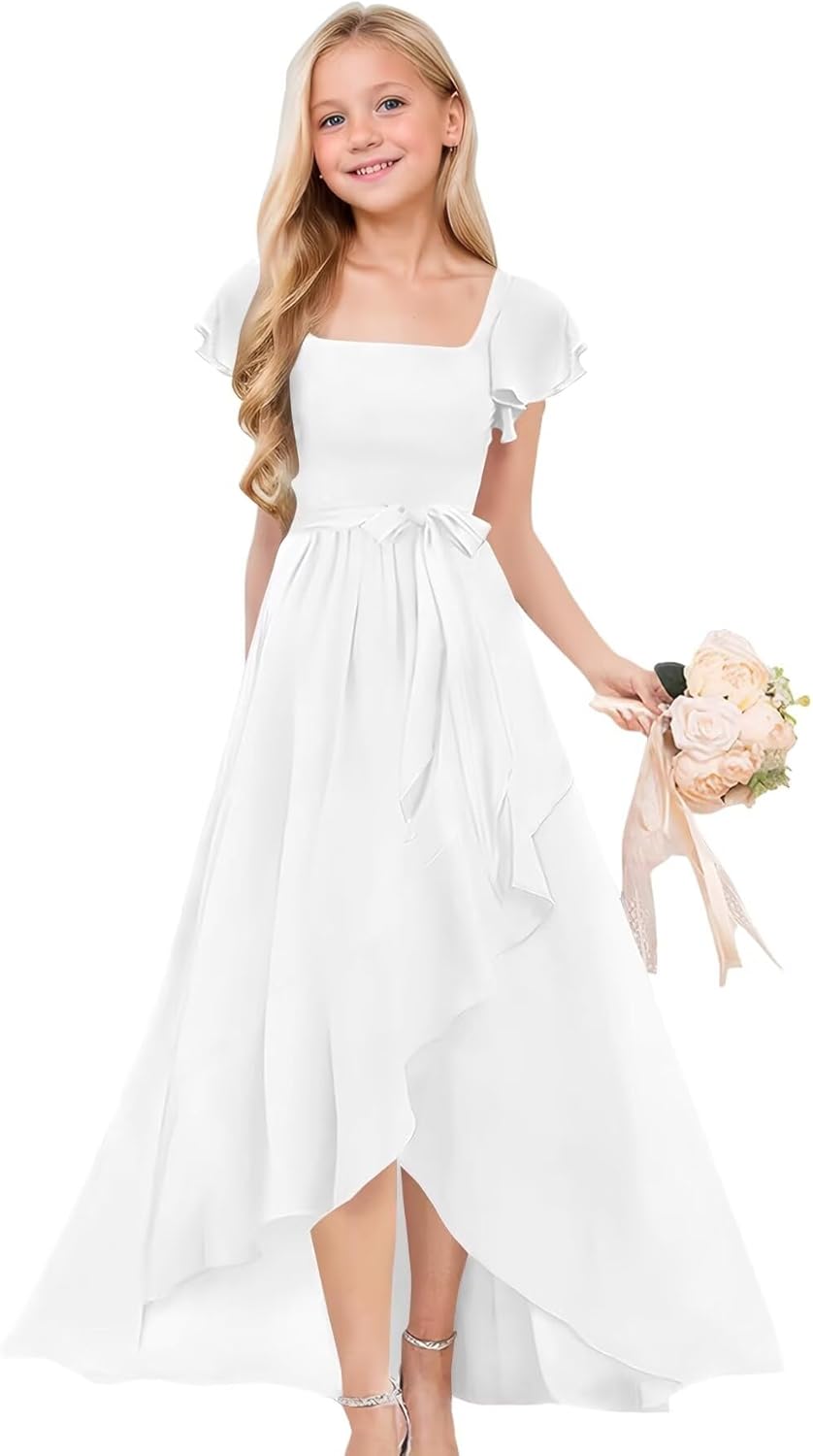 Junior Bridesmaid Dresses for Teen Girls by JISISANG - Elegant Style