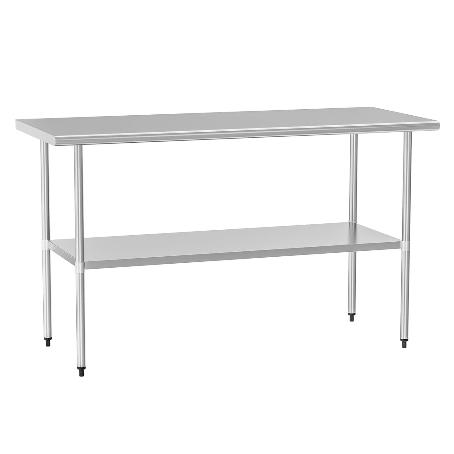 Chingoo 30x60 Stainless Steel Prep Table: Adjustable Undershelf, Commercial & Outdoor Use