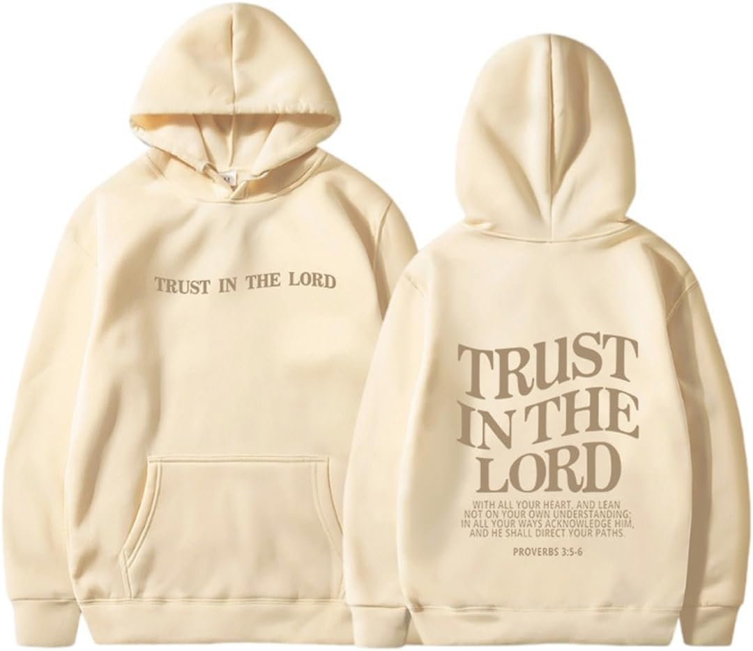 Faith-Inspired Pullover: PANOZON Trust in the Lord Hoodie