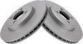 TRQ Front Brake Rotors Set for 2007-2015 Mini Cooper - Vented G-Coated