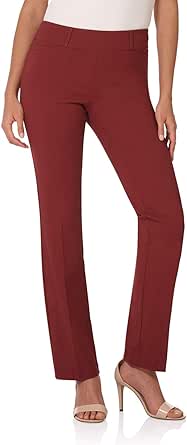 Rekucci Womens Ease Into Comfort Fit Bootcut Stretch Pants