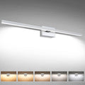 Modern Over Mirror Chrome Bar Vanity Light 39.4 in - Dimmable 5CCT