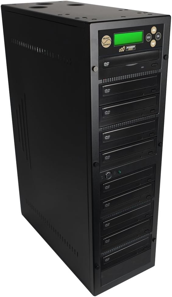 Acumen Disc 1 to 9 DVD CD Duplicator - Standalone Copier Tower