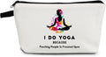 I Do Yoga Makeup Bag Travel Toiletry Organizer - Compact Durable Pouch
