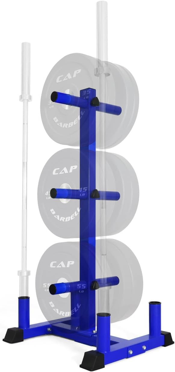 CAPHAUS Olympic Weight Plate Rack for Home Gym Storage Needs