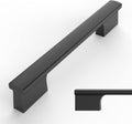 Amerdeco Matte Black Cabinet Pulls 5 in Hole Centers - Durable Kitchen
