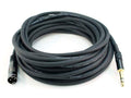 XLR to 1/4 in TRS Balanced Cable 35 ft - Premier Series Gold