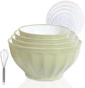 Mixing Bowls with Lids Set - Sturdy Nesting Prep Bowls for Kitchen
