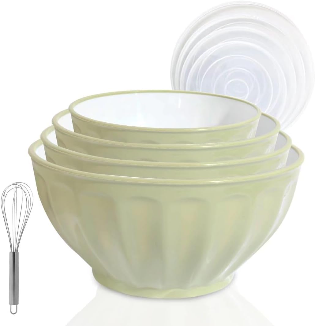 Mixing Bowls with Lids Set for Kitchen Cooking and Baking