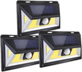 Upgrade 3-Pack Solar Motion Sensor Lights - Ultra Bright Outdoor