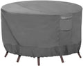 Round Patio Furniture Cover 72in Dia x28in H - Waterproof, UV