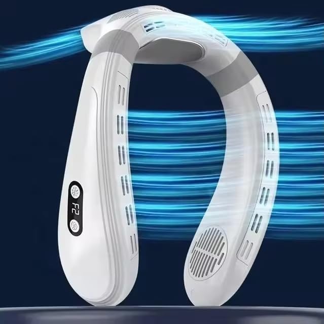 Stay Cool Anywhere with Rechargeable Neck Fan