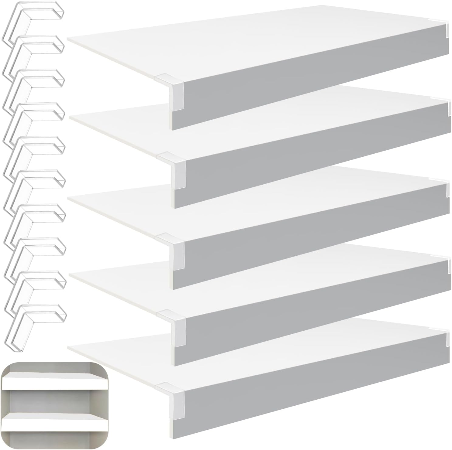 5 Pcs Wire Rack Covers for Pantry and Closet Organization