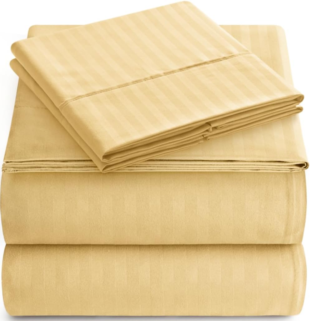 Queen Sheet Set - Soft & Cooling Deep Pocket 4-Piece Bedding