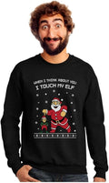 Tstars Funny Christmas Elf Sweater for Men