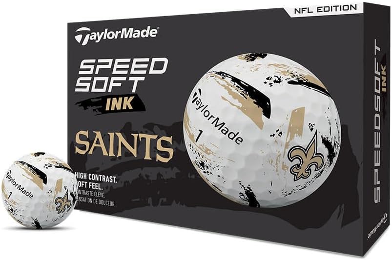 TaylorMade Golf Speed Soft Ink NFL Balls for Team Spirit
