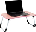 Mind Reader Lap Desk Laptop Stand - Portable Pink Lap Tray for Work