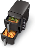 Ninja Air Fryer: DoubleStack 2-Basket, Cooks 2lb Wings, Feeds 6, 6-in-1, Easy Clean