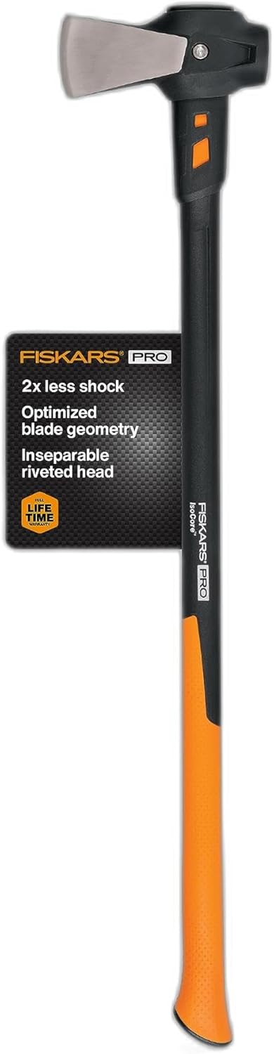 Fiskars Pro IsoCore Splitting Maul for Effortless Wood Splitting