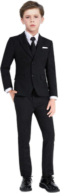 Boys Slim Fit Suits for Boys Suit Set Boy Dresswear - Complete 5-Piece