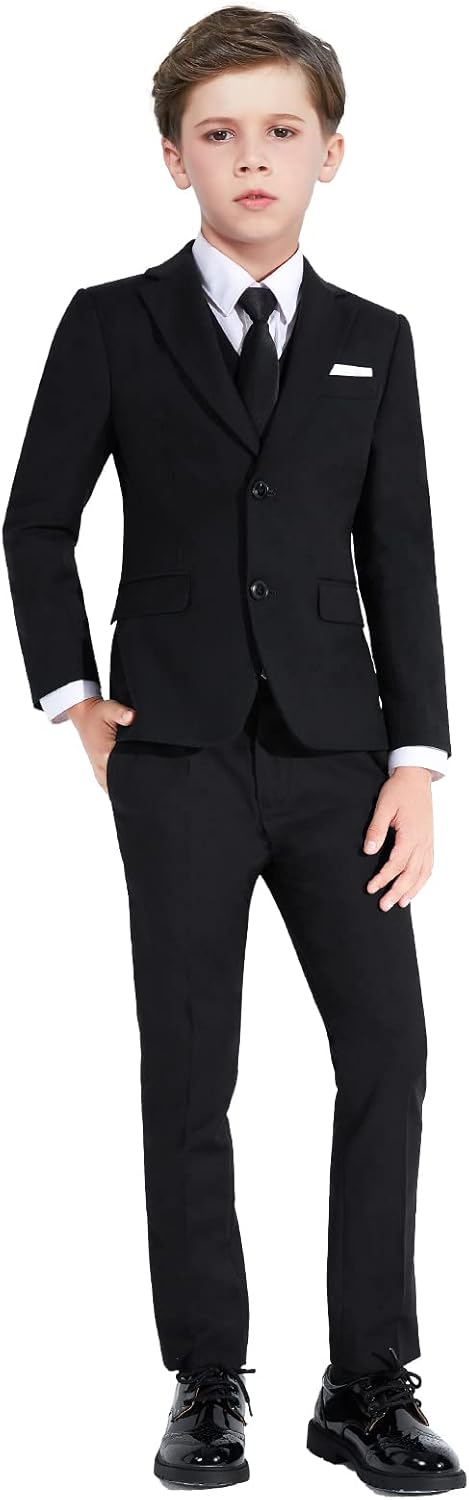 Boys Slim Fit Suits Set for Weddings and Special Occasions