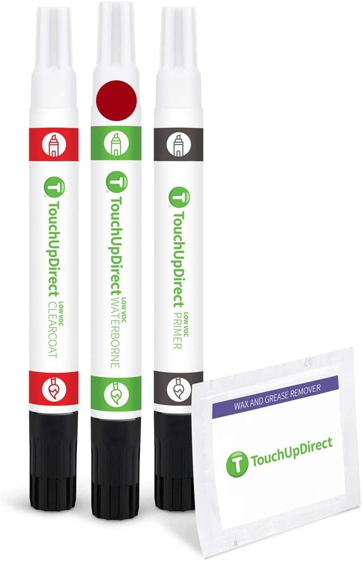 TouchUpDirect Crimson Red Compatible Touch Up Paint Combo Kit