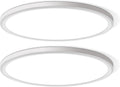 Two Pack 4700lm LED Flush Mount Ceiling Light 16 in - Super Slim 5000K