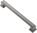 Alzassbg 6-1/4 in Brushed Black Nickel Cabinet Pulls - Solid Metal