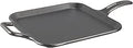 12 Inch Cast Iron Square Griddle - Seasoned, Versatile Cookware