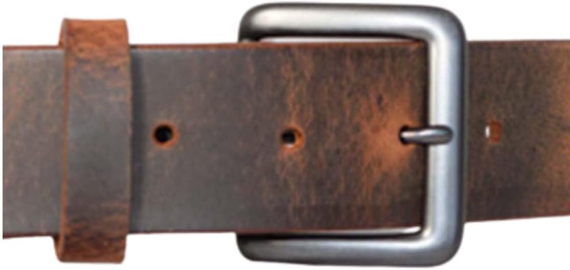 Crazy Horse Buffalo Belt in Rustic Brown - Full Grain Leather