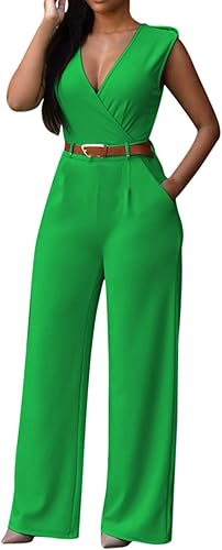 Pink Queen Women's Button Up Printed Long Wide Leg Jumpsuit