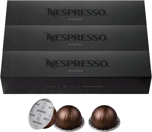 Nespresso Intenso Dark Roast Coffee Pods - Energizing Brew!