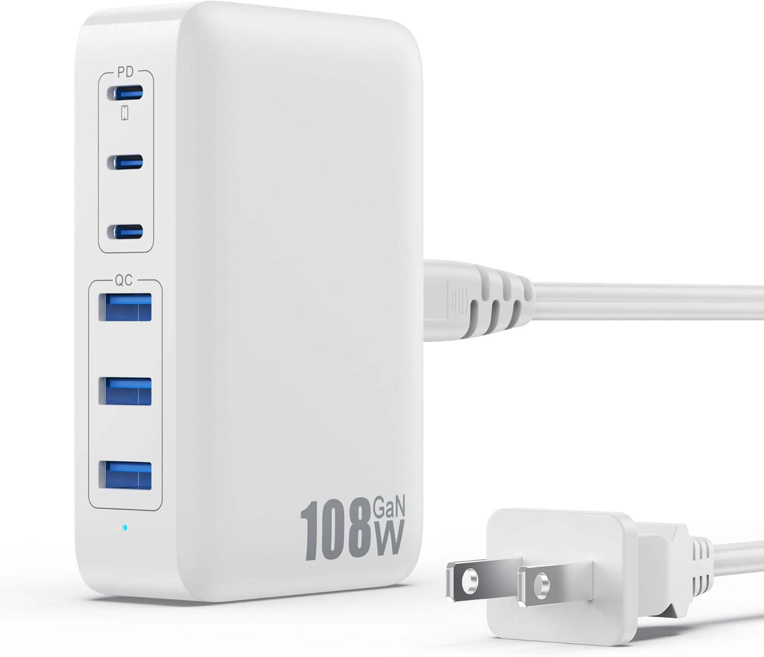Super Fast 108W 6-Port USB C Charger Hub