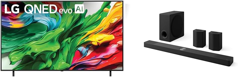 LG 75-Inch QNED85A 4K Smart TV & S95TR Soundbar Bundle