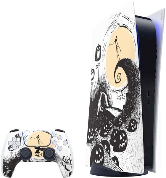 Skinit Decal Gaming Skin for PS5 Bundle - Nightmare Before Christmas