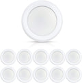 ECOELER 6in LED Flush Mount Disc Light 16.5W - Low Profile Dimmable