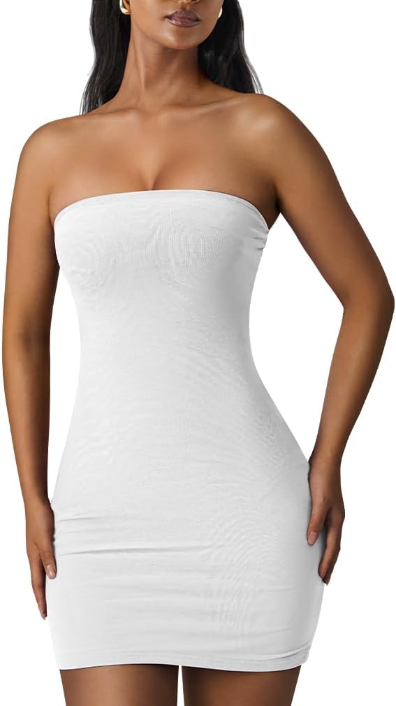 XXTAXN Women's Sexy Tube Sleeveless Bodycon Mini Dress Review
