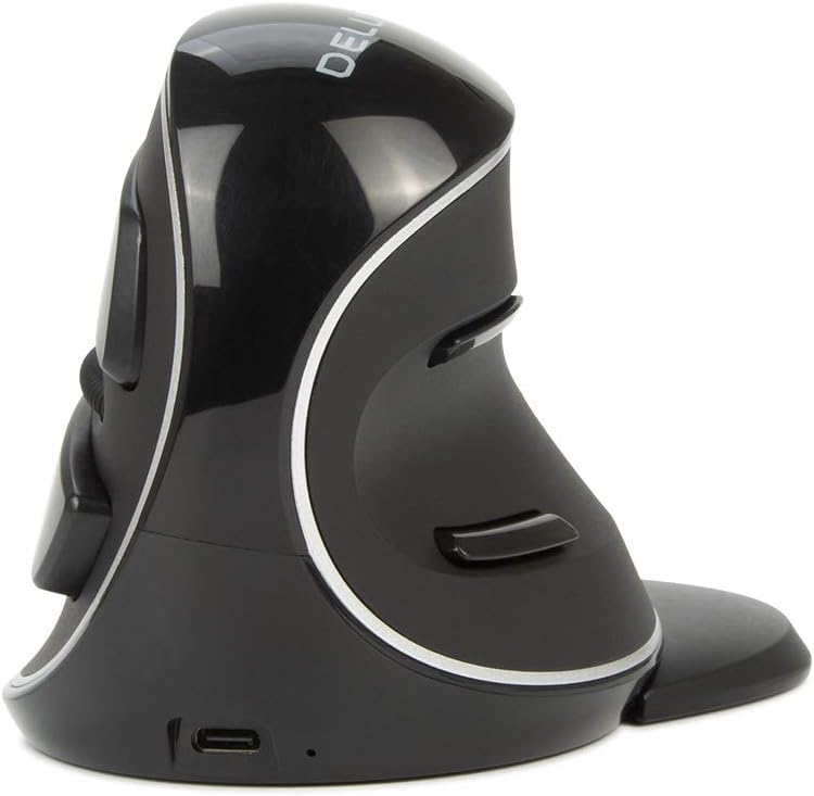 DeLUX Wireless Ergonomic Mouse for Comfort and Precision Use