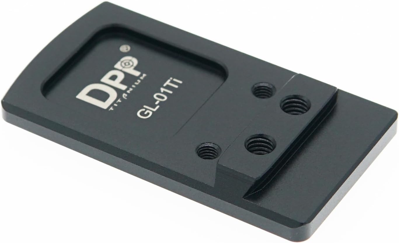 DPP Titanium Rear Sight Dovetail Mount for Glock Non MOS
