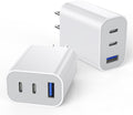 Fast Dual Port iPhone Charger Block [2-Pack] by Articona