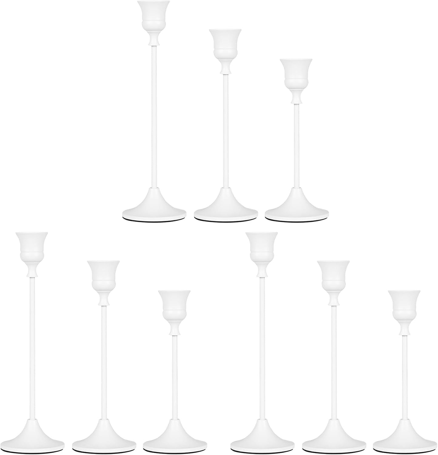Classic White Candlestick Holders for Elegant Home Decor