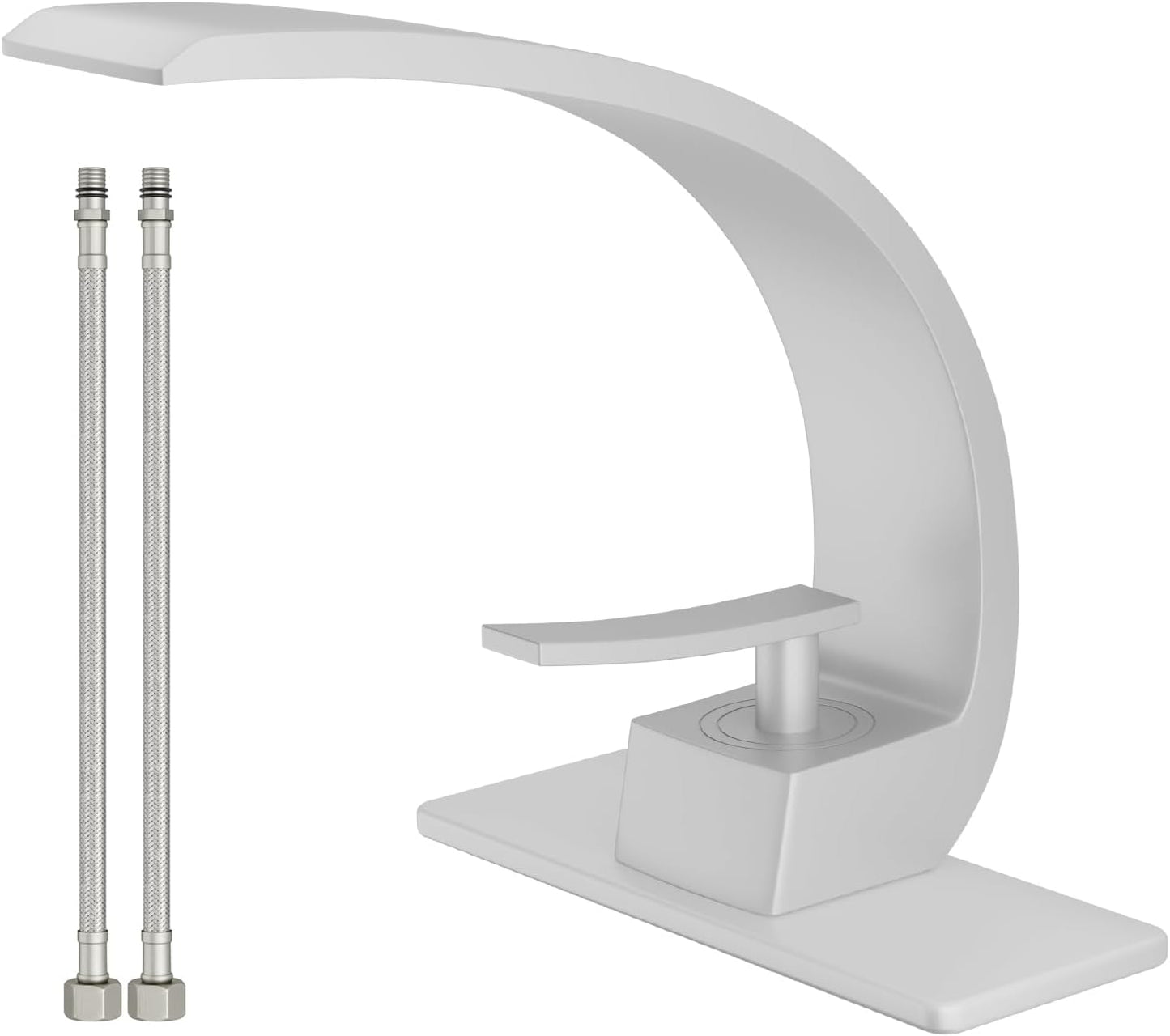 Modern White Single Hole Bathroom Sink Faucet for Stylish Homes