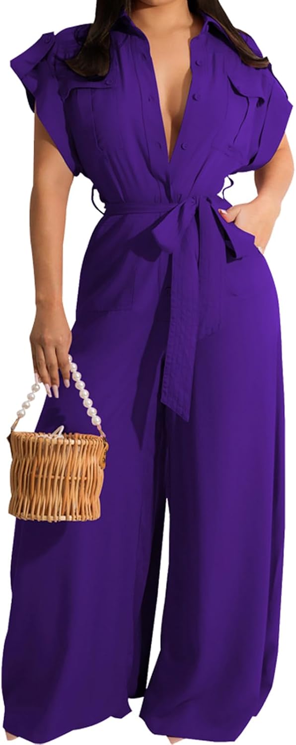 Stylish Women's Casual Long Sleeve Round Neck Jumpsuits for Parties
