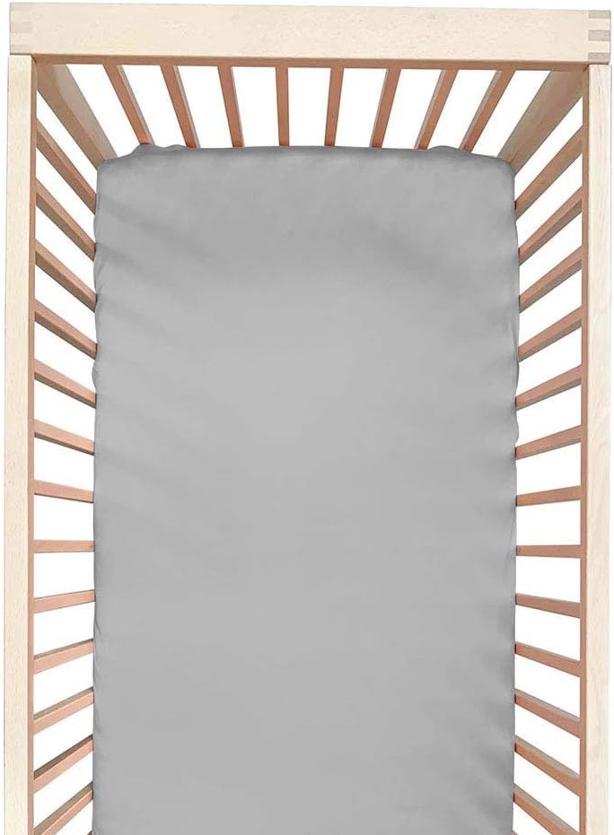 100% Mulberry Silk Crib Sheet for Baby Hair, Soft & Smooth